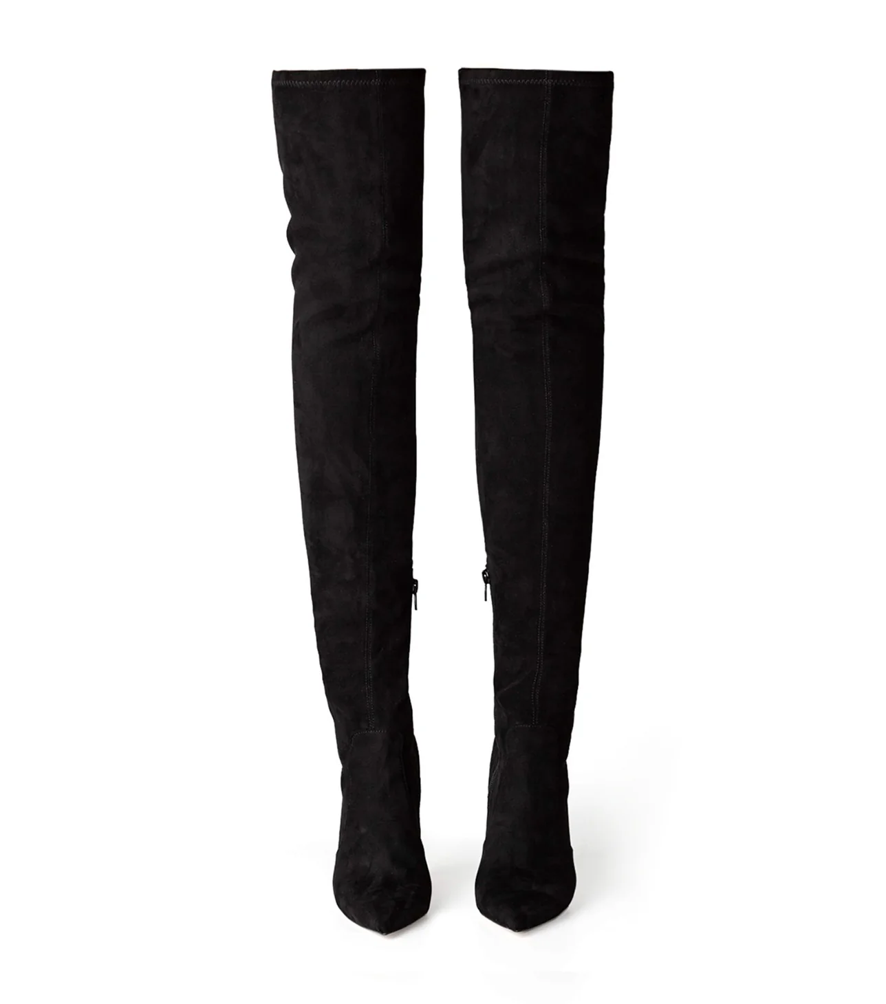 Avah Black Stretch Suede - Image 6